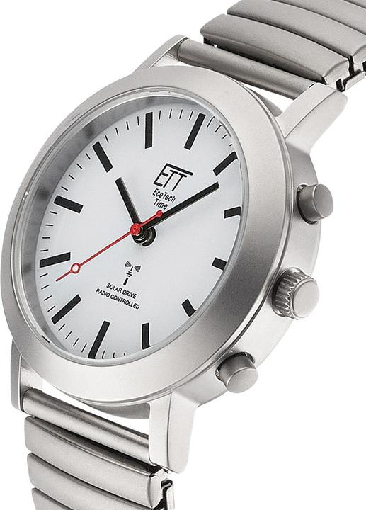 Actual product image ETT ELS-11584-11M Ladies' Strap Solar Radio Control Watch 35mm 5ATM (Analogue wristwatch, 35 mm)