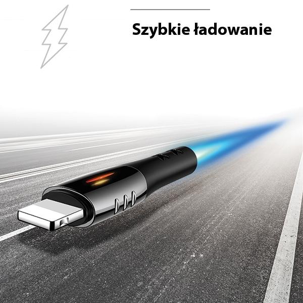 Image du produit Usams USB USB-A Cable - Lightning 1.2m Black (63820-uniw) (1.20 m, USB 3.0)