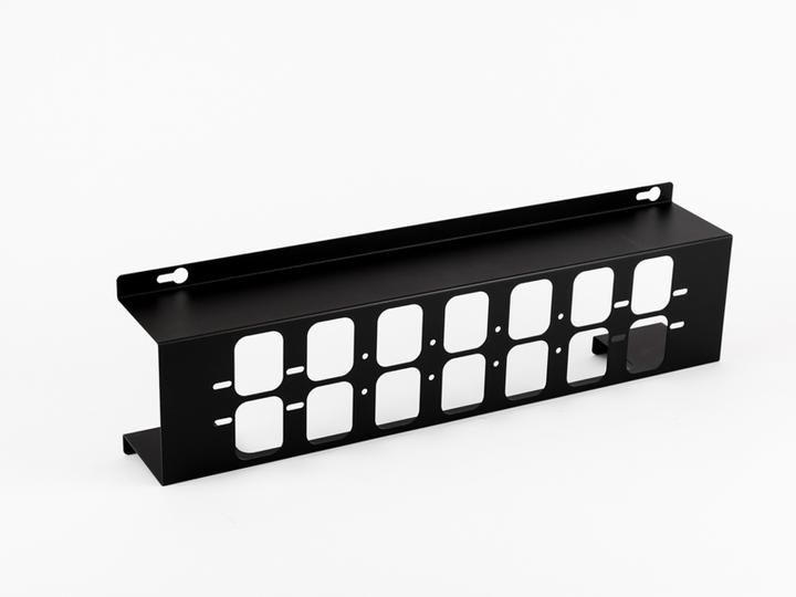 Actual product image TecLines TKW002 Horizontal cable tray 520mm, black (52 cm)