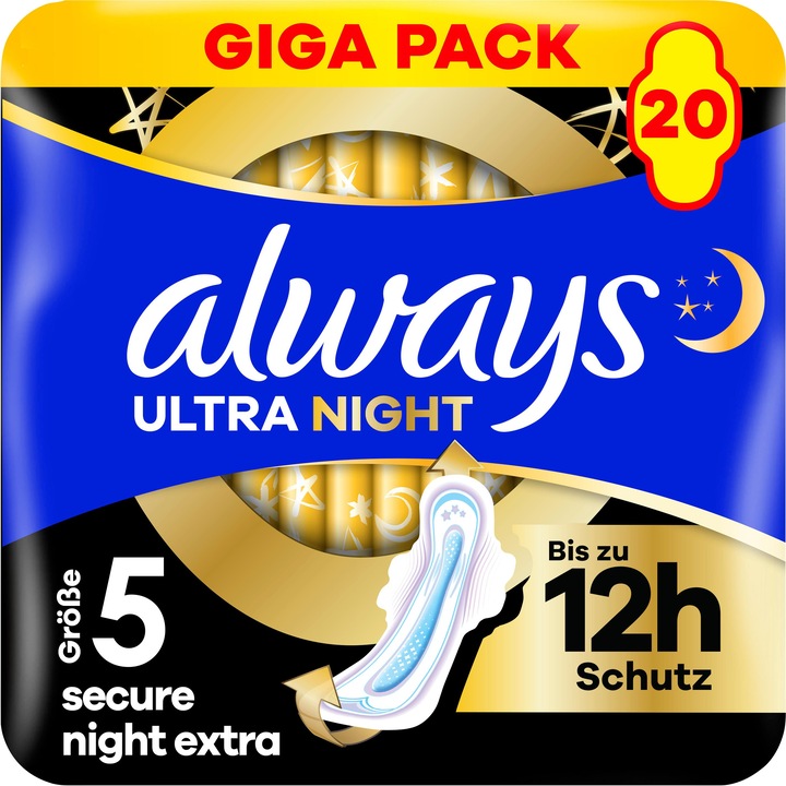 Image du produit Always Ultra Secure Night (20 x, Tampons sanitaires)