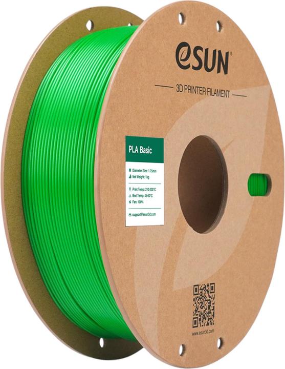 eSUN PLA BASIC 1,75mm GREEN 1kg (PLA, 1.75 mm, 1000 g, Vert)