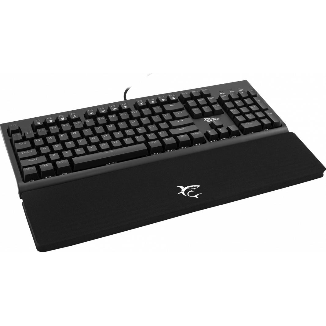 Thumbnail - White Shark Keyboard wrist rest Wrist Rest, 45x10cm, Mausmatte, Schwarz