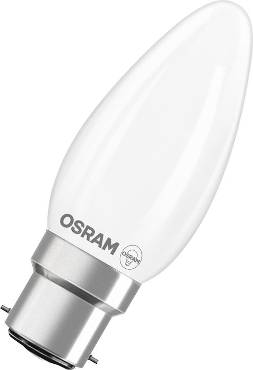 Actual product image Osram LED Superstar Classic B 40 Filament DIM 3.4W 82 Frosted B22d (B22d, 470 lm, 6 x)