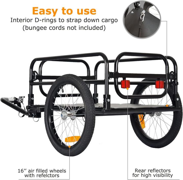 Produktbild Tiggo Klappbarer Fahrrad-Lastenanhänger