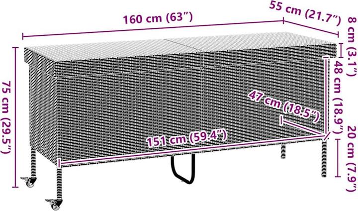 Produktbild vidaXL Gartentruhe