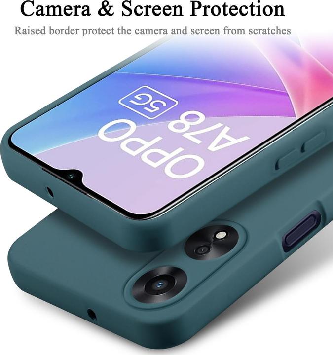 Actual product image Cadorabo Case for OPPO A78 5G TPU in liquid protection silicone design (Oppo A78 5G)