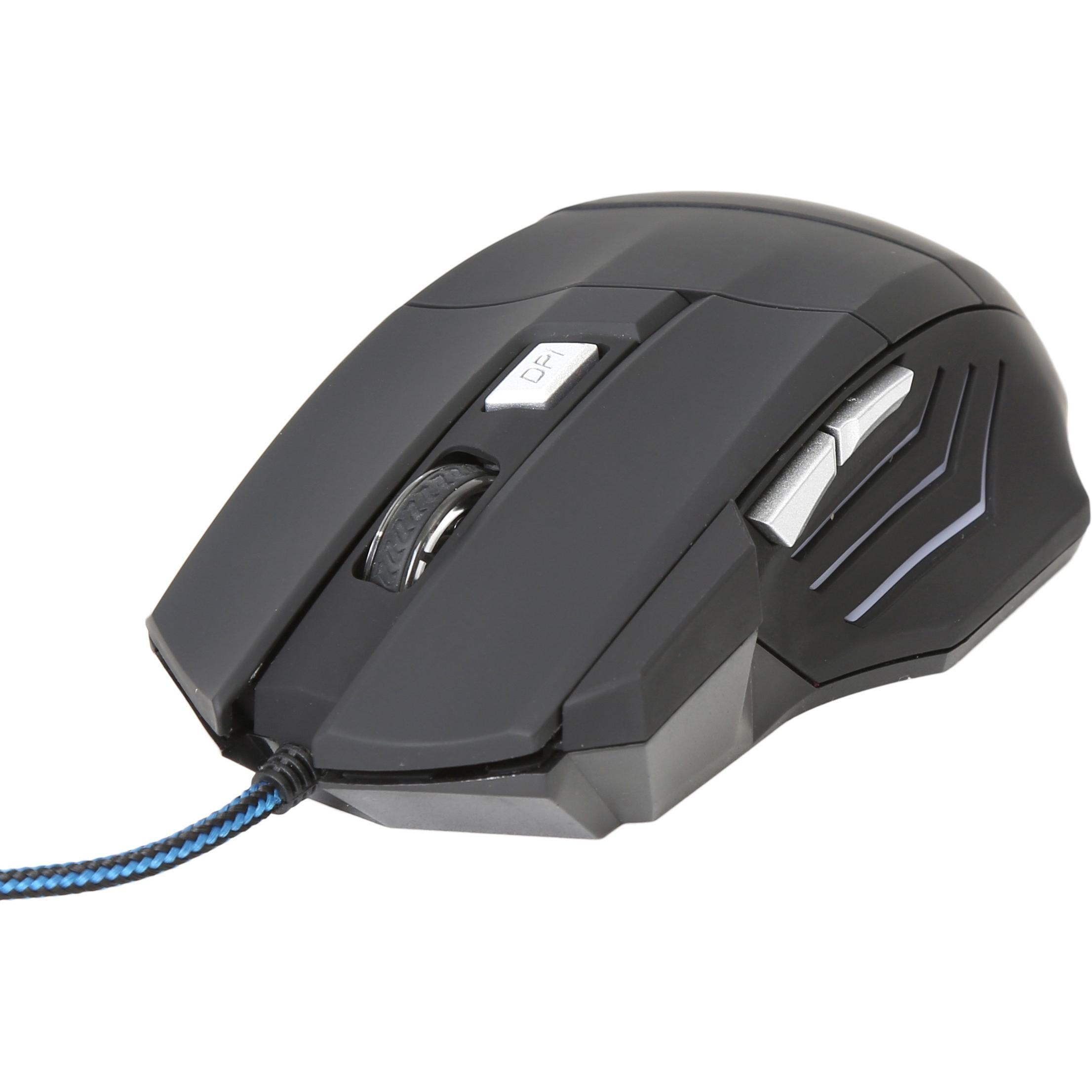 Varr Omega-Maus V3200 OM-268 Gaming (43047) (Kabelgebunden), Maus, Schwarz