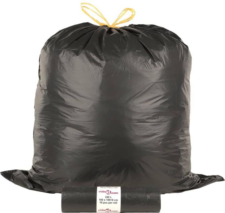 Produktbild vidaXL Müllbeutel mit Zugband (15x, 240 l)