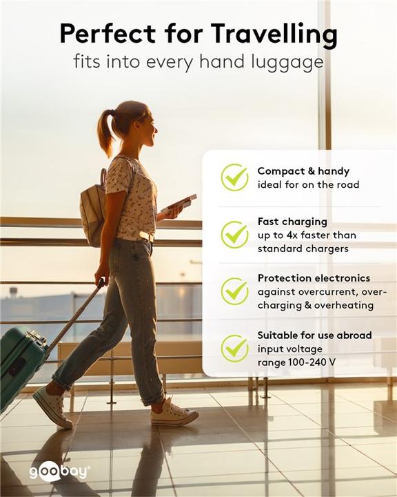 Image du produit Goobay Chargeur rapide USB-C Power Delivery Compact (25 W, 1 portion)