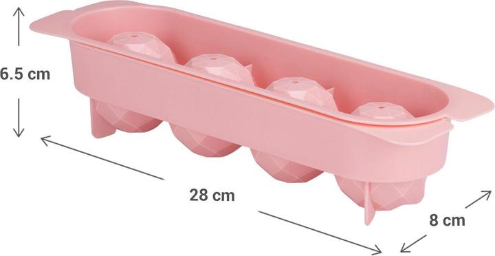 Fresh & Cold Ice Cube Tray 4 Ice Cubes
