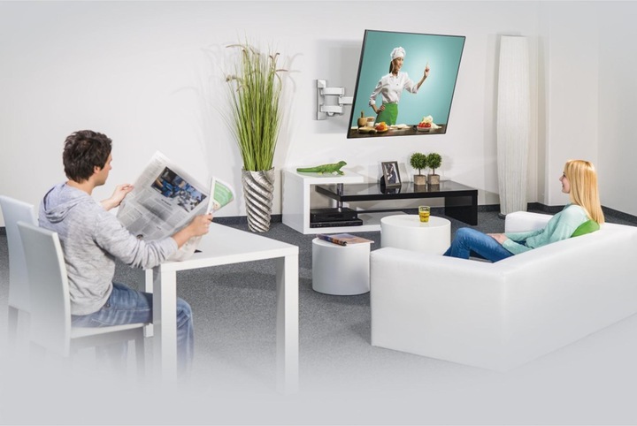 Produktbild Hama TV-Wandhalterung FULLMOTION, 1 Stern, 200x200, 122 cm (48"), 2 Arme, SW/WS (Wand, 48", 20 kg)
