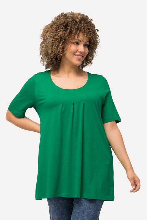 Actual product image Ulla Popken Essential Front Pleat Tee (54)