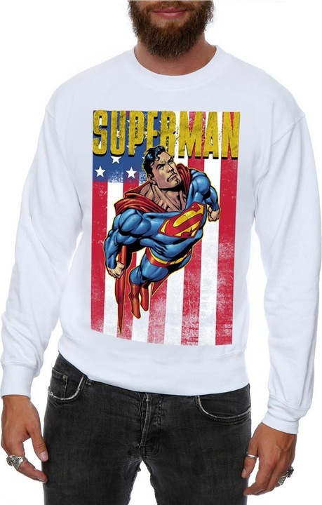 Actual product image Superman Mens Flight Sweatshirt (S)