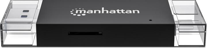 Image du produit Manhattan USB 3.0 Typ-C / Typ-A Kombo-Kartenlesegerät / Multi-Card Reader / Writer