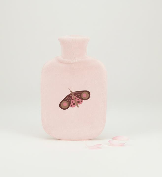 Produktbild Zewi Gummibettflasche mit Ftébezug Sweet Butterfly (0.80 l, Bettflasche mit Bezug)