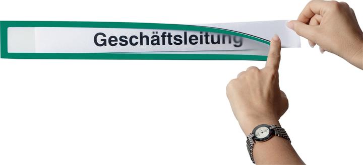 Image du produit Ultradex Pochette info magnétique pour titres A4 paysage/A3 portrait vert UE=5 pièces (5 x)