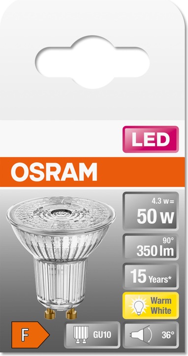 Produktbild Osram Led Star Par16 (GU10, 4.30 W, 350 lm, 1 x, F)