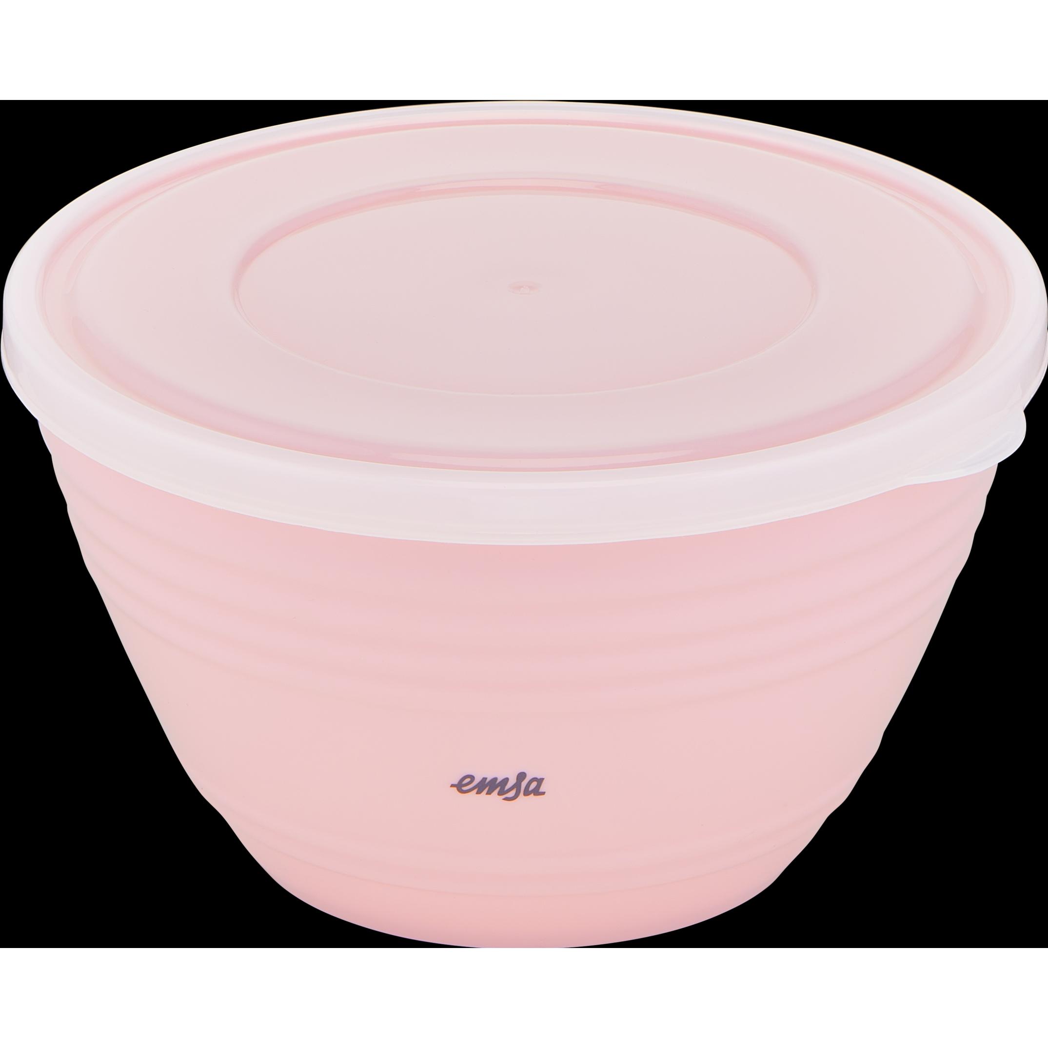 Emsa Prep&Bake Kunststoff-Rührschüssel rosa m.D. 1,7L, Schüssel + Schale, Rosa