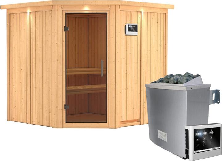 Actual product image Karibu Jarin with roof wreath (9 KW external control)