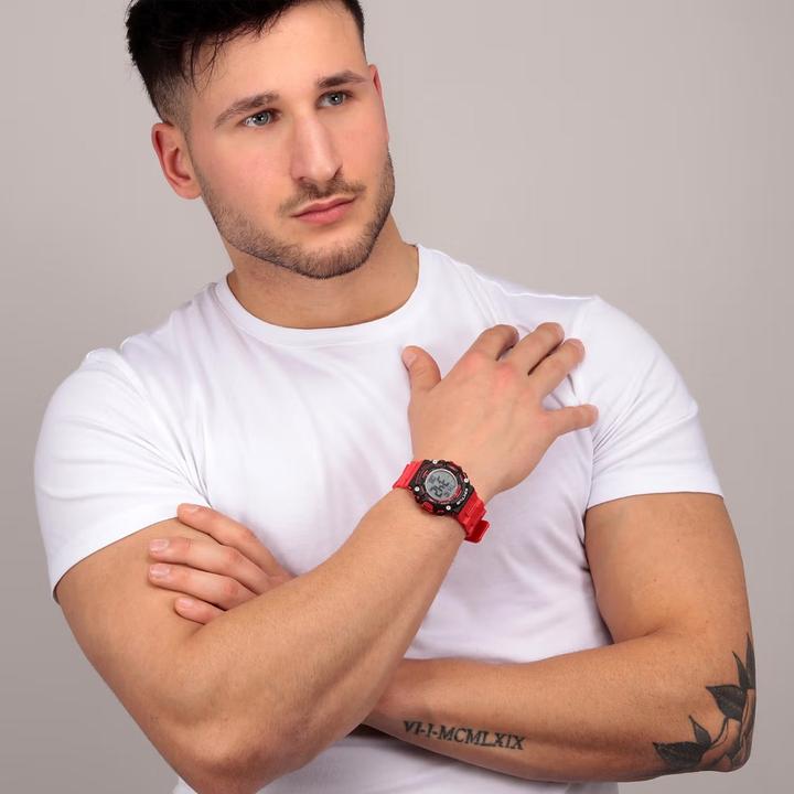 Actual product image Sector R3251544002 EX-32 Men's digital watch 40mm 10ATM (Digital watch, 40 mm)