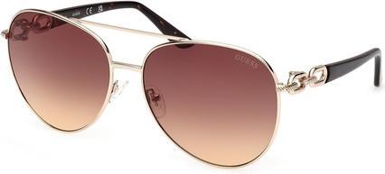Guess Women GU0015833F61 Sunglasses Shiny Pale Gold 61