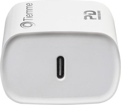 Actual product image Tiemme Chargeur secteur 1 port USB-C 20W (Blanc) (20 W)