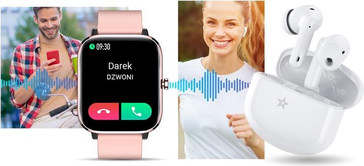 Produktbild Giewont RealSound PRO ANC ENC GWS800-2 kabellose Kopfhörer, weiss (Aktive Geräuschunterdrückung, 5.50 h, Kabellos)