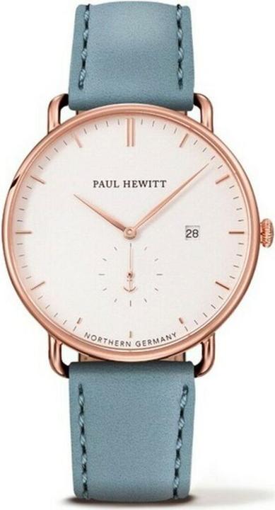 Image du produit Paul Hewitt Grand Atlantic Line Blanc Sable Rose Or Cuir Niagara (Montre analogique, 42 mm)