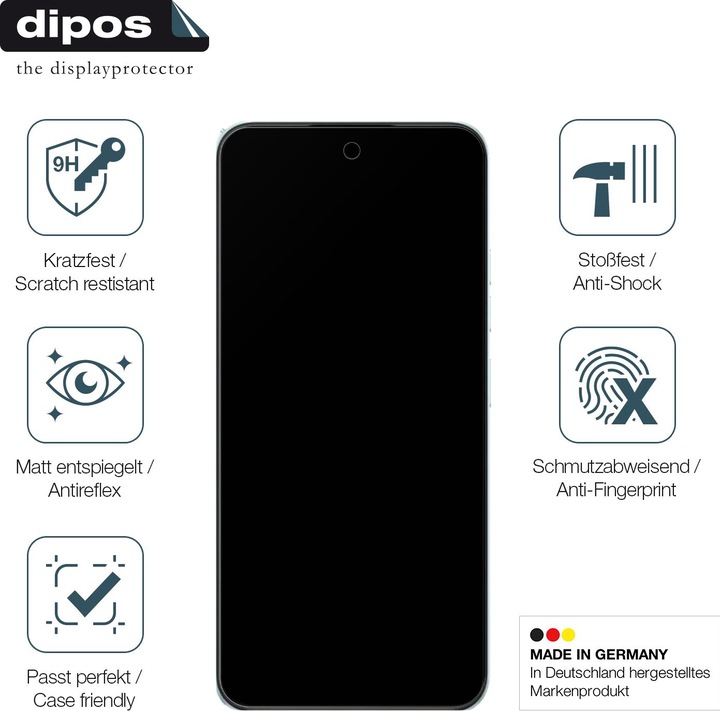 Produktbild Dipos Anti-Shock Displayschutz Matt 9H (1 Stück, Tcl 30 5g)