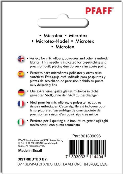 Energy Label Pfaff PF MICROTEX NEEDLE 80/12 5PK