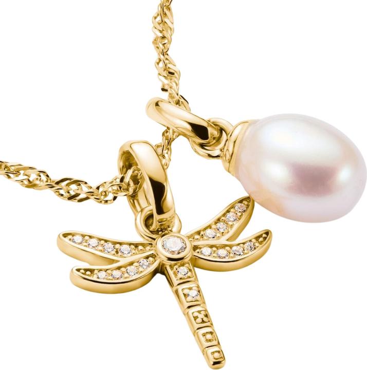 Image du produit Thomas Sabo Charm-Anhänger Süsswasserzuchtperle Connect vergoldet (Plaqué or 18 carats)