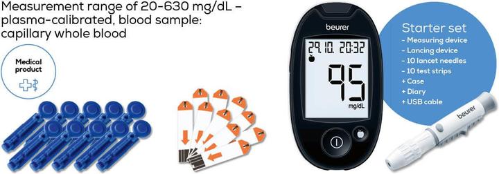 Produktbild Beurer GL 44 purple mmol/L