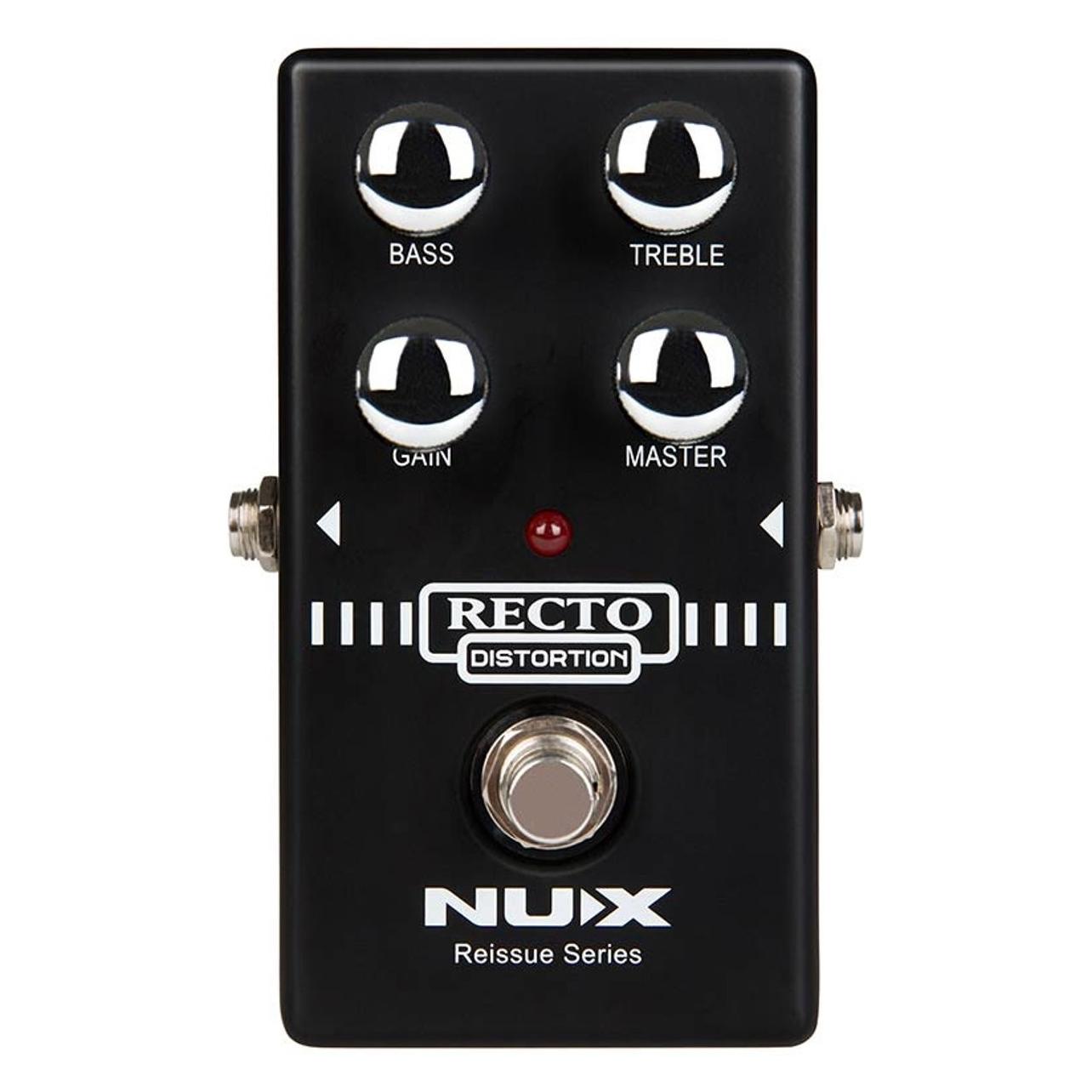 Nux Effektgerät Recto-Distortion Verzerrer Pedal (Gitarre), Effektpedal, Schwarz