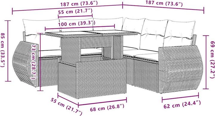 Produktbild vidaXL Nia