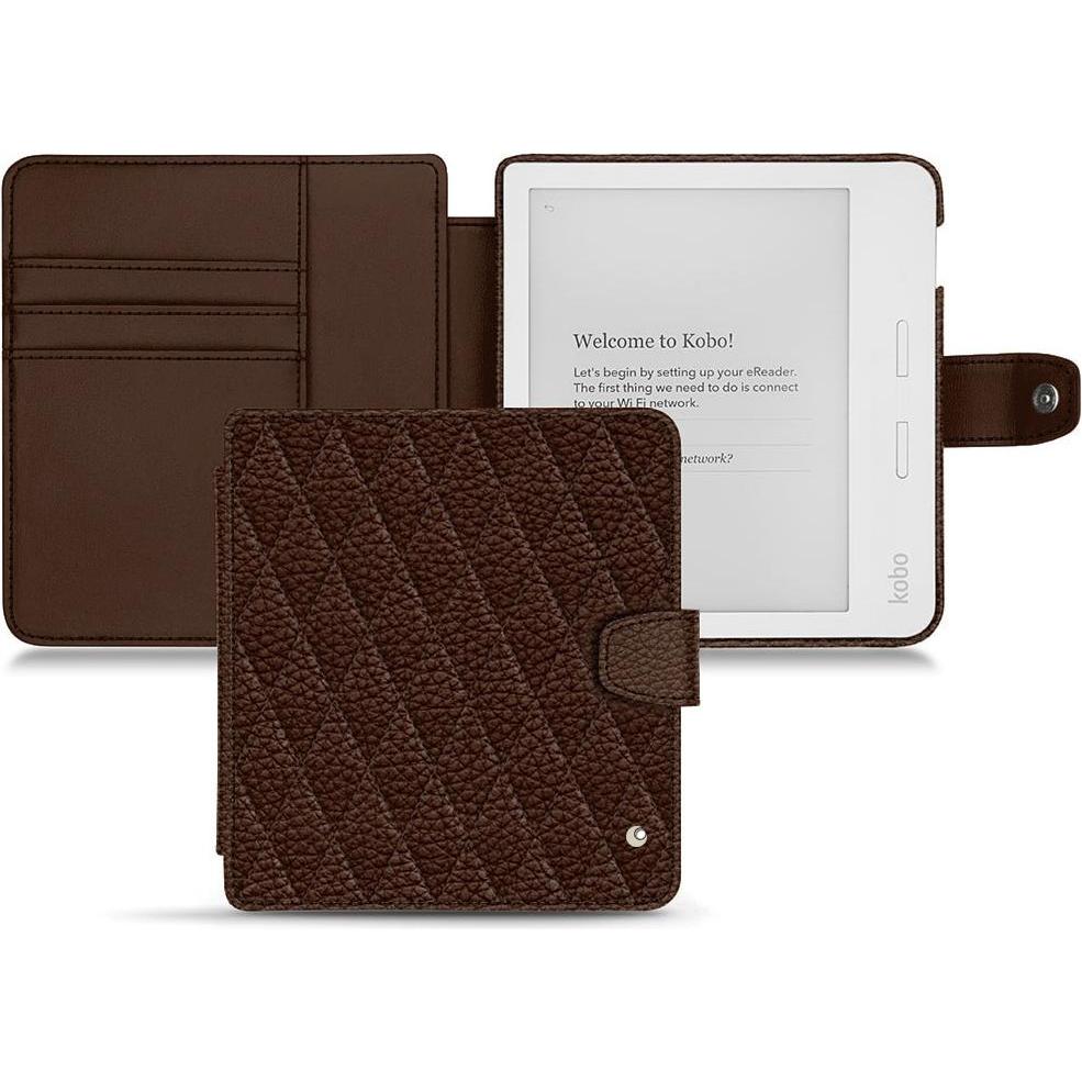 Noreve Lederschutzhülle Wallet (Libra H2O), eReader Zubehör, Braun