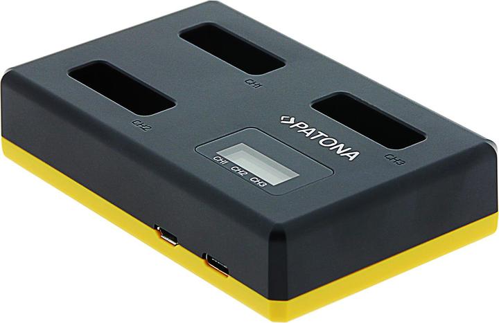 Image du produit Patona USB Triple Ladegerät f. Canon NB-13L PowerShot G5 X G5X G7 X G7 X Mark II G7X G9 X G9X inkl. (Chargeur de batterie d'appareil photo)