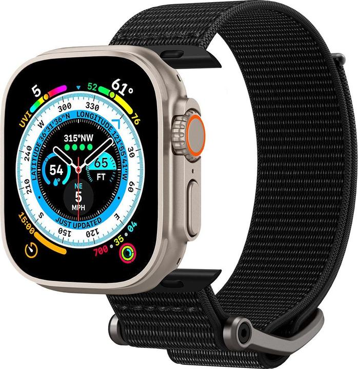 Image du produit Spigen Durapro Flex band for Apple Watch 4 / 5 / 6 / 7 / SE (42 / 44 / 45 mm) black (42 mm, 44 mm, 45 mm, Nylon)