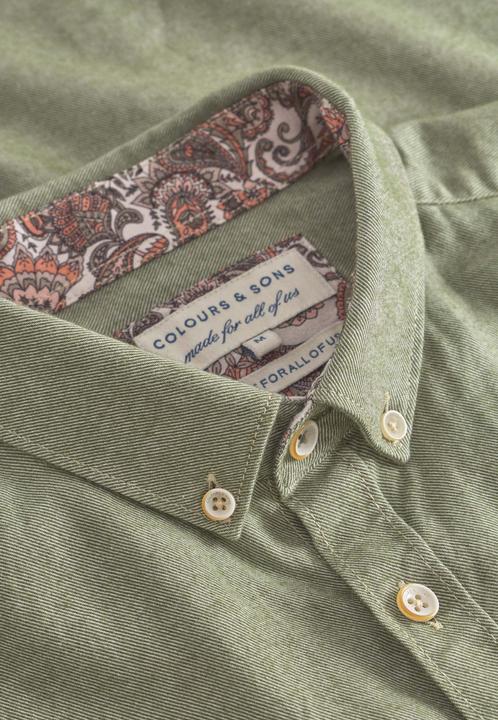 Produktbild Colours & Sons Langarmhemd Shirt Brushed Twill (XL)