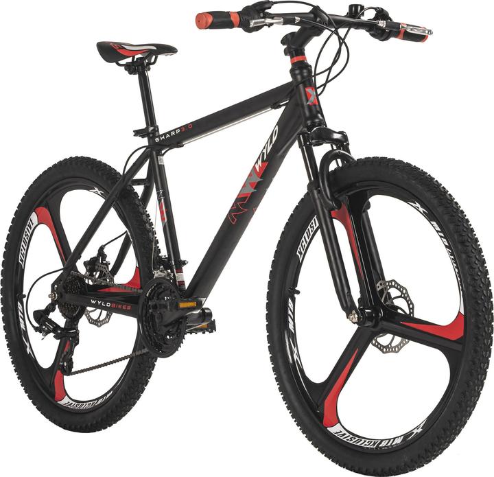 Wyld Mountainbike Hardtail 26" Sharp Schwarz 21 Gänge (51 cm)