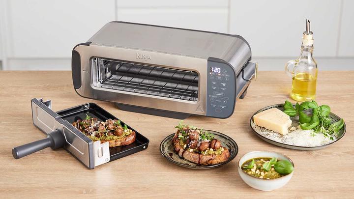 Image du produit Ninja 3-in-1 Multifunctionele Toaster, Grillplaat en Panini Maker - 7 Roosterstanden - RVS - ST202EU