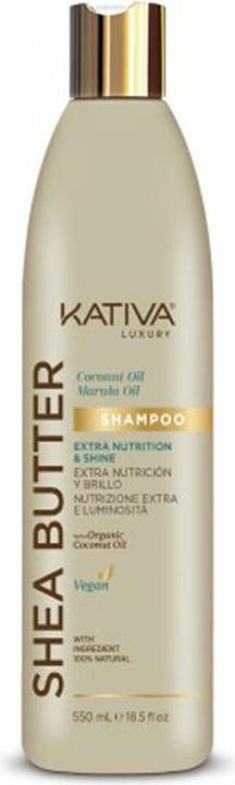 Kativa Shea Butter Coconut y Marula Oil Shampoo 550ml (550 ml, Flüssiges Shampoo)