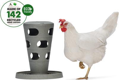 Actual product image Beeztees Feeding Station Chickens Feeding Tower, Grey