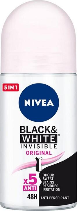 Immagine prodotto NIVEA BLACK & WHITE INVISIBLE deo roll-on 50 ml (Roll-on, 50 ml)