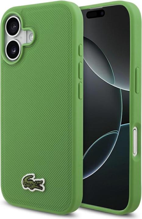 Productafbeelding Lacoste - Hardcase Iconic Petit Pique MagSafe (LCHMP17SPVCN) - iPhone 17 - Green (Apple iPhone 17)