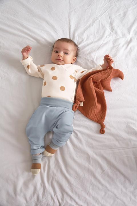 Produktbild Lässig Langarm-Body Punkte Milky Gr. 86/92 (86, 92)