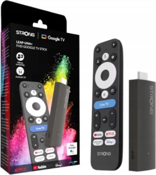 Image du produit Strong LEAP-UNA+ Android TV Stick sw (8 Go, Android 14)