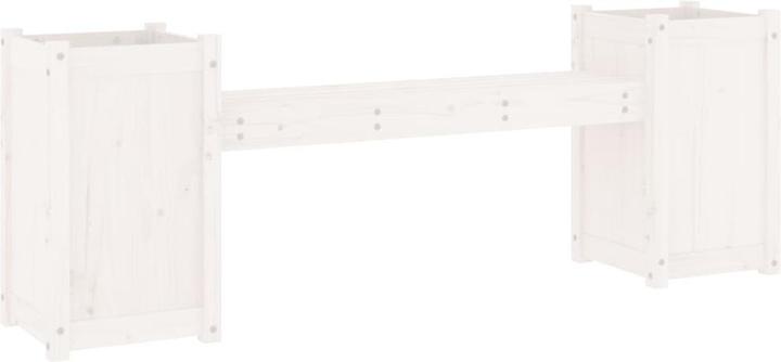 Produktbild vidaXL Gartenbank mit Pflanzkübeln