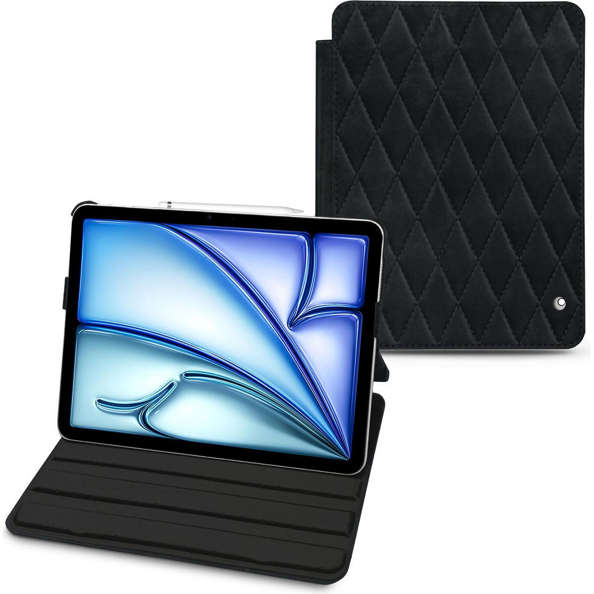 Thumbnail - Noreve Lederschutzhülle horizontal (iPad Air 2020 (4. Gen), iPad Air 2022 (5. Gen)), Tablet Hülle, Grau