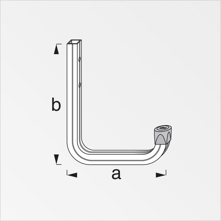 Actual product image Alfer coaxis® wall hooks Alu