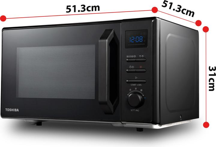 Image du produit Toshiba MV-AC25TBK Four à micro-ondes Capacité 25 (25 l)